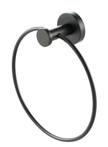 Geesa Nemox handdoekring 200 mm - zwart mat 916504-06