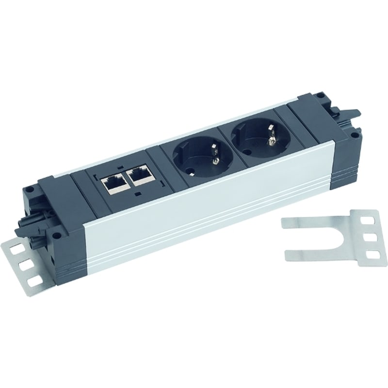 Bachmann inox bevestigingsbeugel recht 180°voor STEP 2 stuks 940.097
