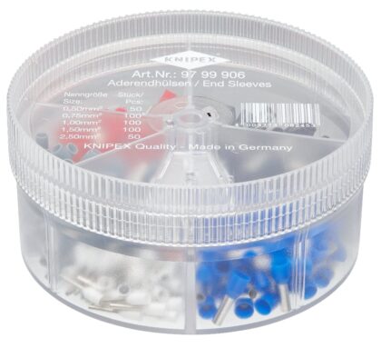 KNIPEX Assortimentsbox met afgestripte adereindhulzen