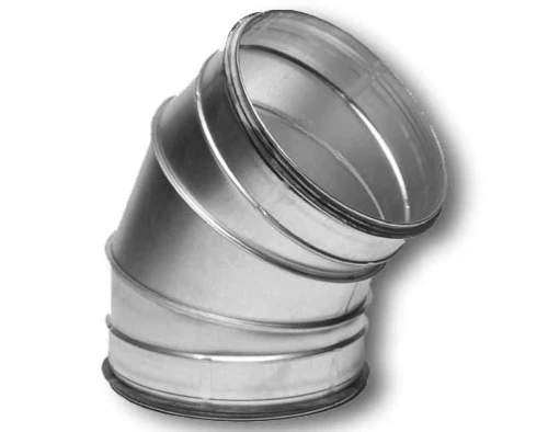 Sanutal Spiralit bocht 45° MM 400 x 400 mm - met dichting - gesegmenteerd 99.BD4400