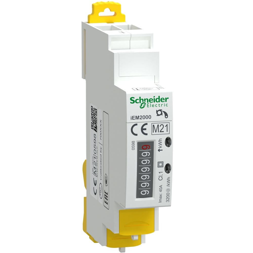 Schneider Distribution 1-fasige iEM2000 kWh-meter