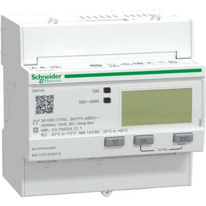 Schneider Distribution iEM3100 energiemeter 3-faisg - 63A A9MEM3100