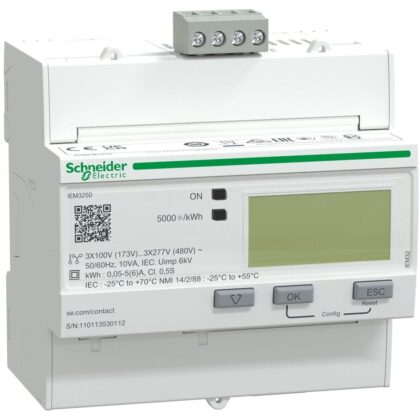 Schneider Distribution iEM3250 energiemeter 3F 1/5A - CT - Modbus A9MEM3250