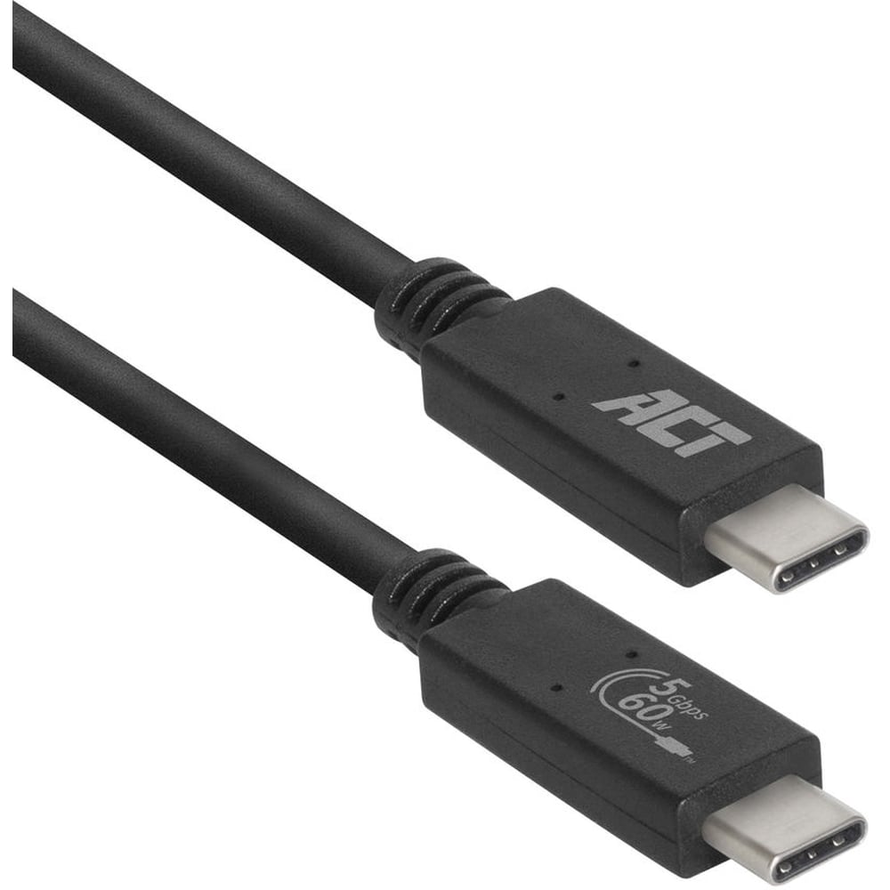 INTRONICS ACT USB 3.2 Gen1 connection cable C male - C male 1 meter USB-IF certified AC7401