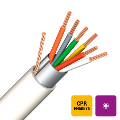 DIVERSE KABELS Alarmkabel globaal afgeschermd PVC/PVC wit Eca 20X0