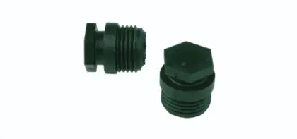Henco PK-serie PVDF pers zwarte stop 1/2 M BP04