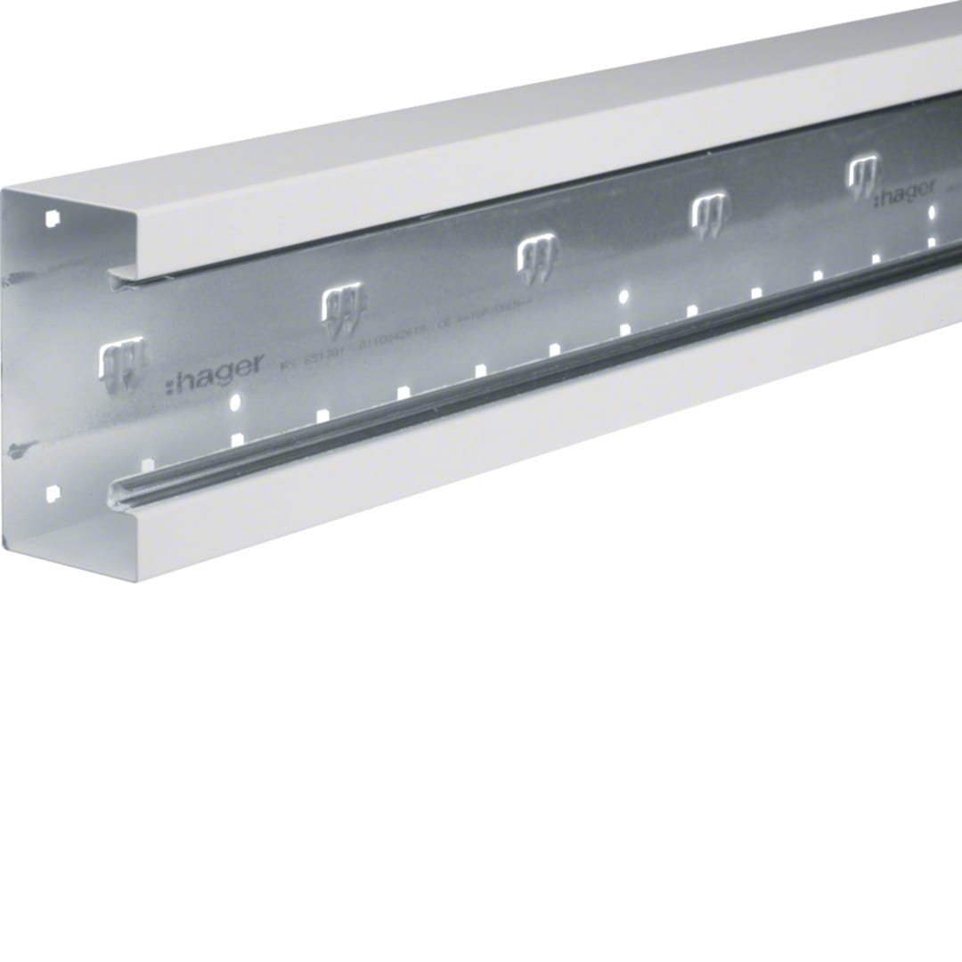 HAGER Sokkel voor installatiekanaal in staal 65x130 mm
