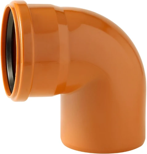 Nicoll PVC RIO bocht 87° MF 125 x 125 mm - oranje C128