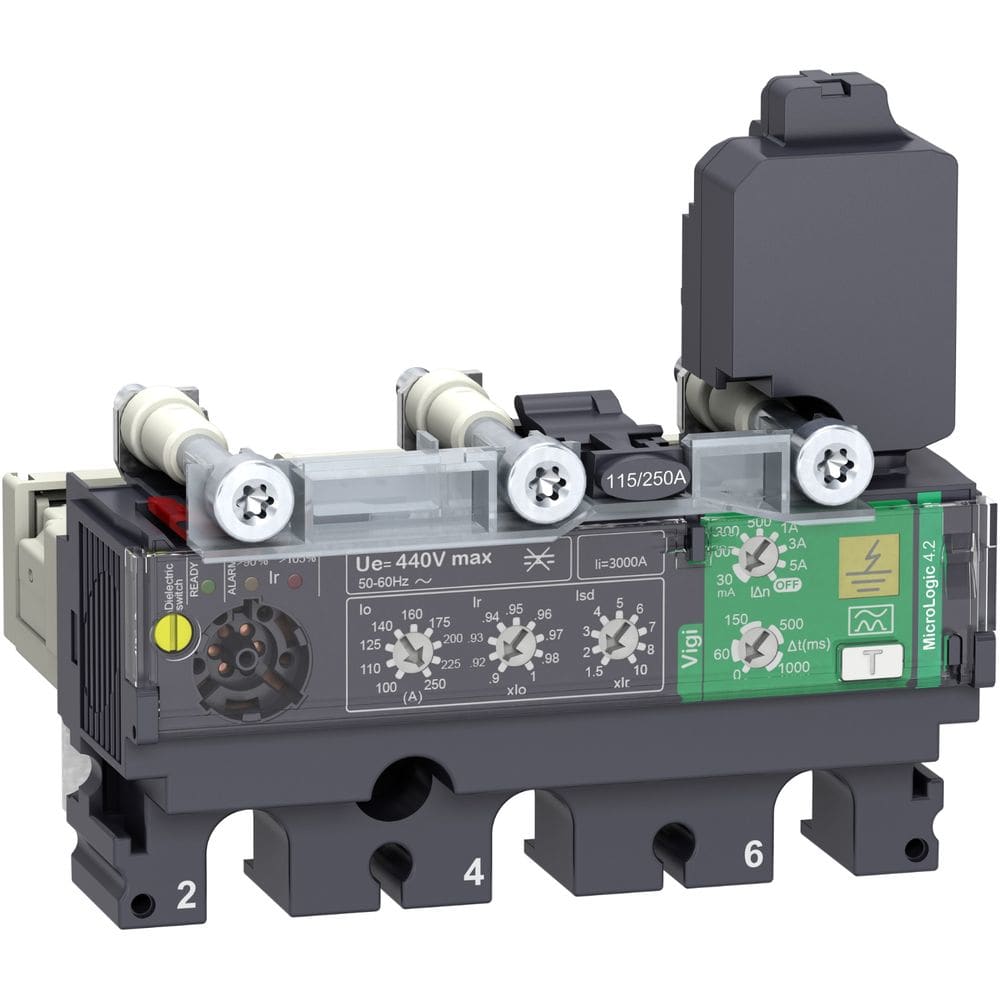 Schneider Distribution Trip Unit 3P 160A MicroLogic Vigi 4.2 voor ComPacT NSX100/160/250 C1634V160