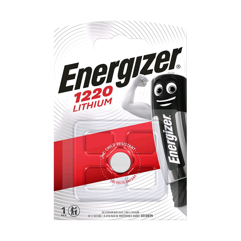 Energizer Batterij knoopcel Lithium 3V CR1220 - blister 1 stuk CR1220