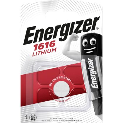 Energizer Batterij knoopcel Lithium 3V CR1616 - blister 1 stuk CR1616