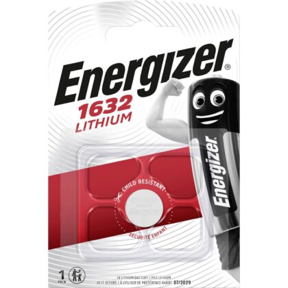 Energizer Batterij knoopcel Lithium 3V CR1632 - blister 1 stuk CR1632