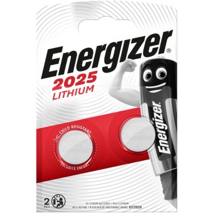 Energizer Batterij knoopcel Energizer Ultimate Lithium Triple Safety CR2025 - blister 2st. CR2025ULTS2