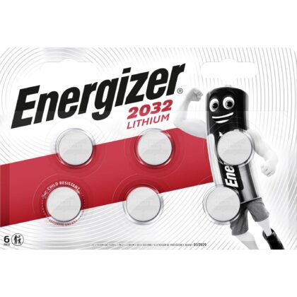 Energizer Batterij knoopcel Lithium 3V CR2032 - blister 6 stuks CR2032/6