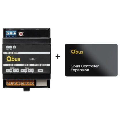 Qbus Promoset van 1x CTD10-controller + 1x EXP15-uitbreidingskaart CTD2026