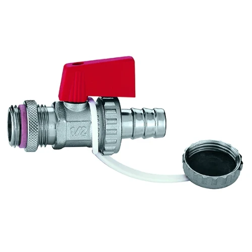 Caleffi 538 vul- en aflaatkraan voor ketel 1/2 M - chroom DE538410