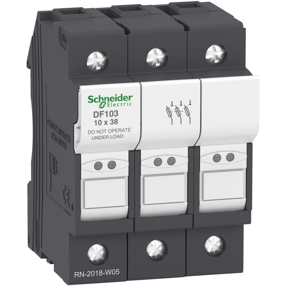 Schneider Automation Fuse holder 3p 32a for fuse 10 DF103