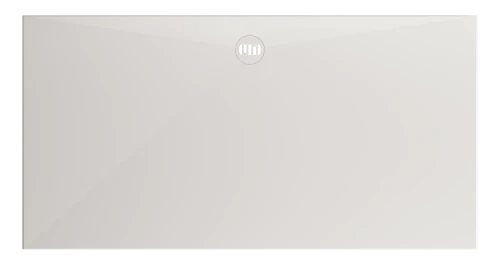 Solid 2.0 douchebak solid surface 1800 x 900 x 26 mm - wit - met inliggend afdekplaatje DP.SF.IN.180090.SLS.F001