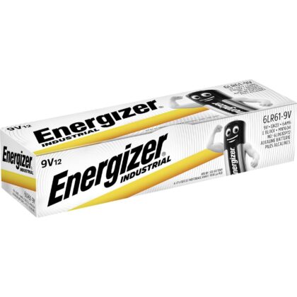 Energizer Batterij alkaline Industrial - 9V 6LR61 - doos 12 stuks E522/12