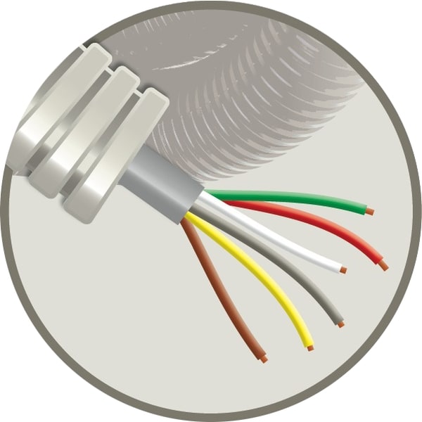 ELFLEX Elflex voorbedrade buis 16mm grijs + telefoniekabel SVV grijs 6X0