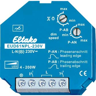 ELTAKO universele inbouwdimmer zonder N-aansluiting