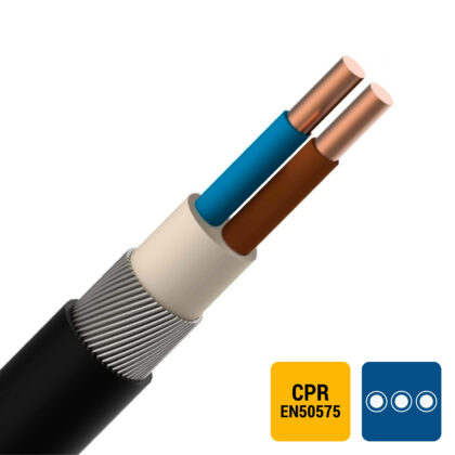 ENERGIEKABEL EXAVB energiekabel XLPE/PVC gewapend 1kV Cca s3d2a3 2X1