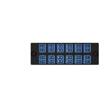 PANDUIT LC FAP with 12 LC Duplex singlemode OS2 couplers (blue) FAP12WBUDLCZ