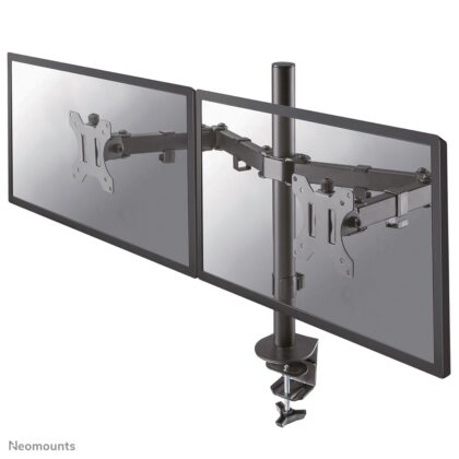Neomounts Bureausteun flatscreen - 2 schermen - H0-44cm - 10-32inch - 5kg - doorvoer FPMA-D550DBLACK