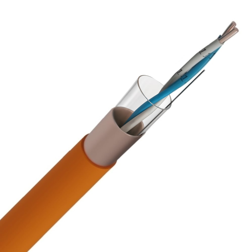 EUROSAFE EUROSAFE TELEFONIE NBN 713-020 Rf 1h30 LS0H oranje 500V 1X2X0