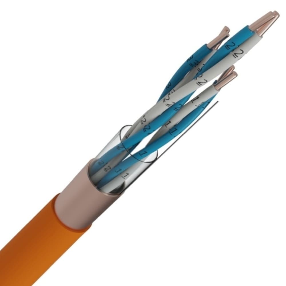 EUROSAFE EUROSAFE TELEFONIE NBN 713-020 Rf 1h30 LS0H oranje 500V 3X2X0