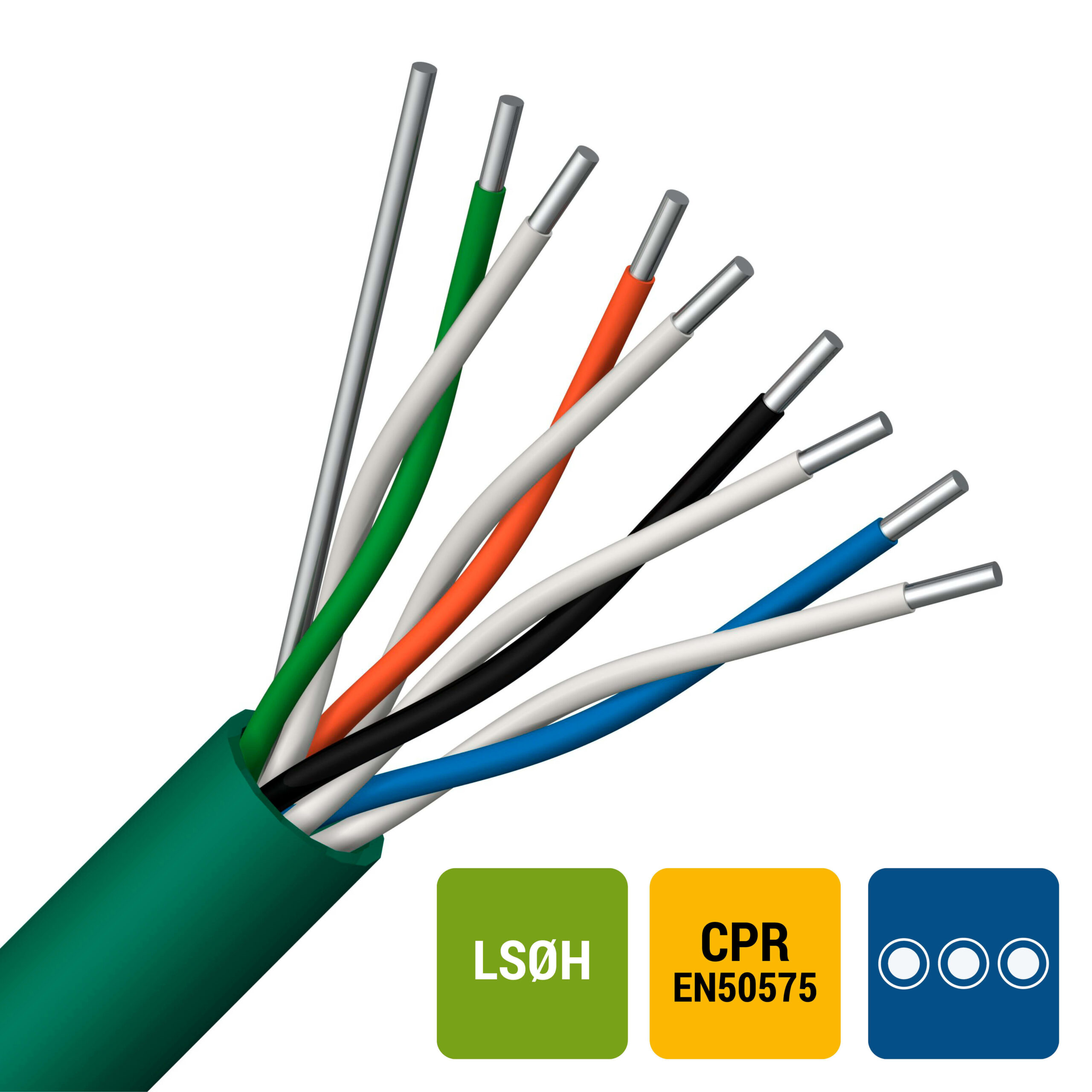 INSTALLATIEKABEL GGT telefoniekabel LS0H samengedraaid per paar binnen 150V Cca s1d2a1 10X2X0