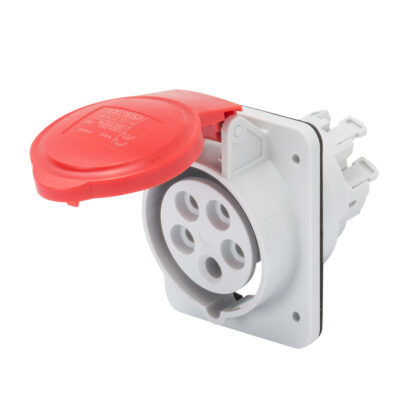 GEWISS INBOUWSTOPCONTACT 10° HP - IP44/IP54 - 3P+N+T 16A 380-415V 50/60HZ Rood GW62210FH