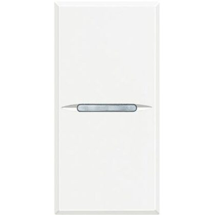 BTICINO Axolute - drukkn axiaal NO 1P 10A 1 module - wit HD4005AN