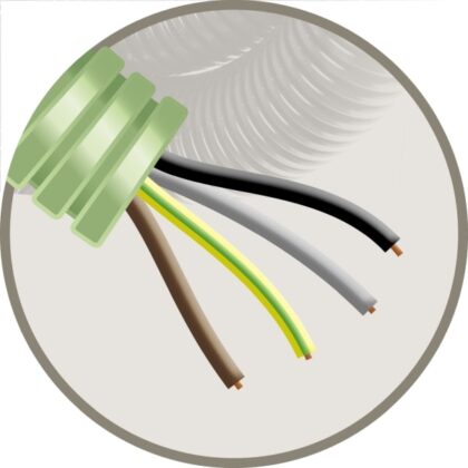 GREEN FLEX Green Flex voorbedrade buis 16mm LS0H groen + installatie H07Z1-U 4G1