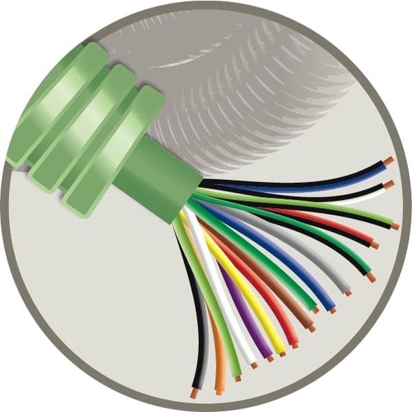 GREEN FLEX Green Flex voorbedrade buis 20mm LS0H groen + telefonie SGG 16X0