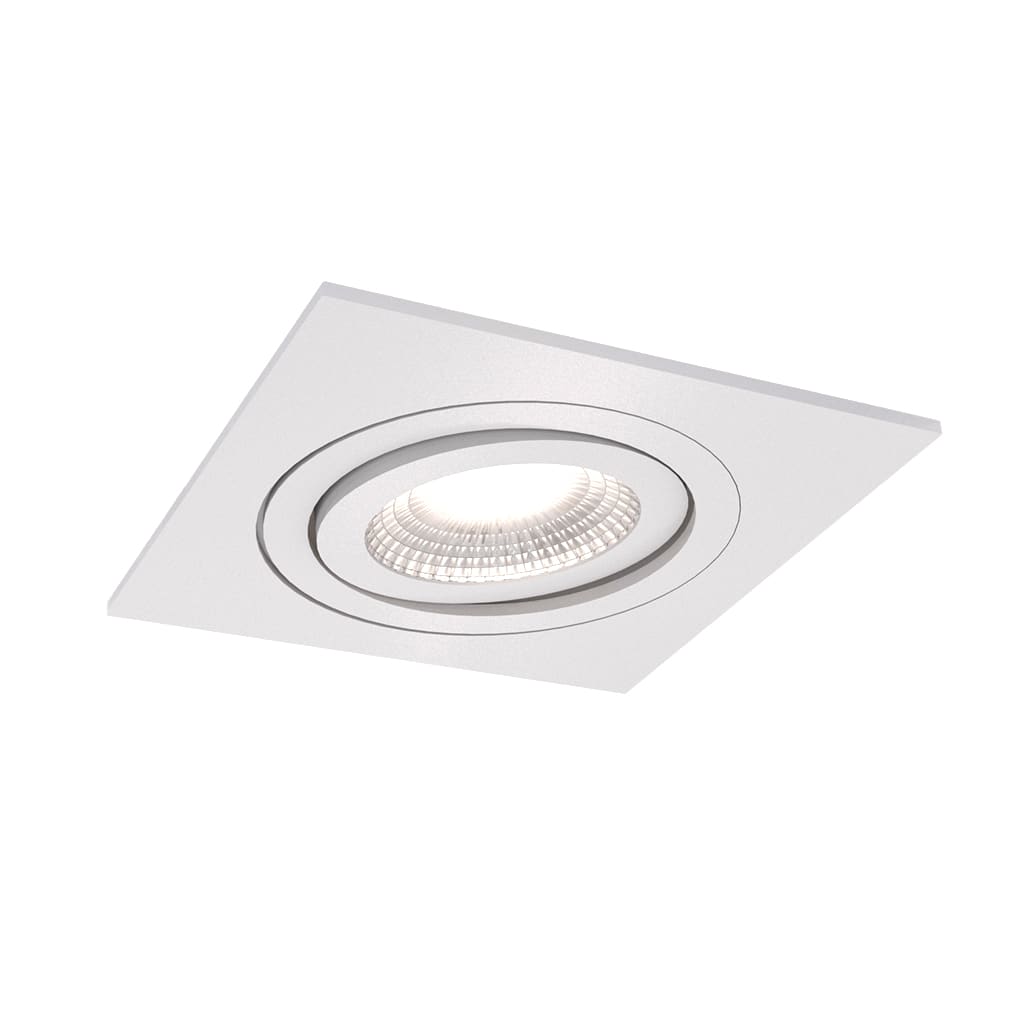 ID TO LIGHT SILVERSTONE Spot Inbouw Wit gestructureerd Lamellen GU10 Max 50W IDTL413507BEZ
