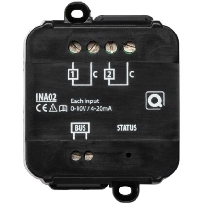Qbus 2-kanaals analoge spanningsingang / analoge stroomingang INA02