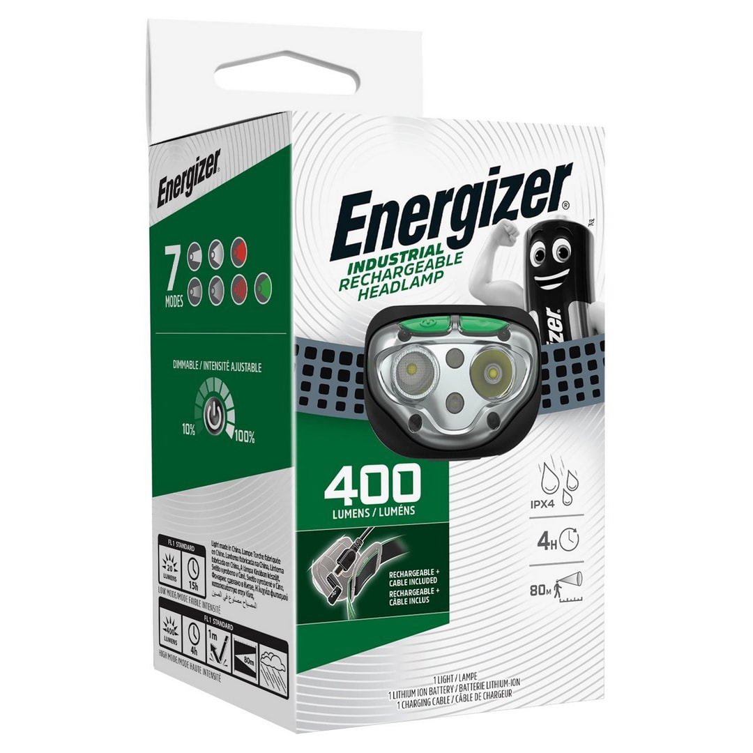 Energizer Energizer hoofdlamp Vision 400 lumen 3AAA rechargeable INDUSTRIAL INDHEADR