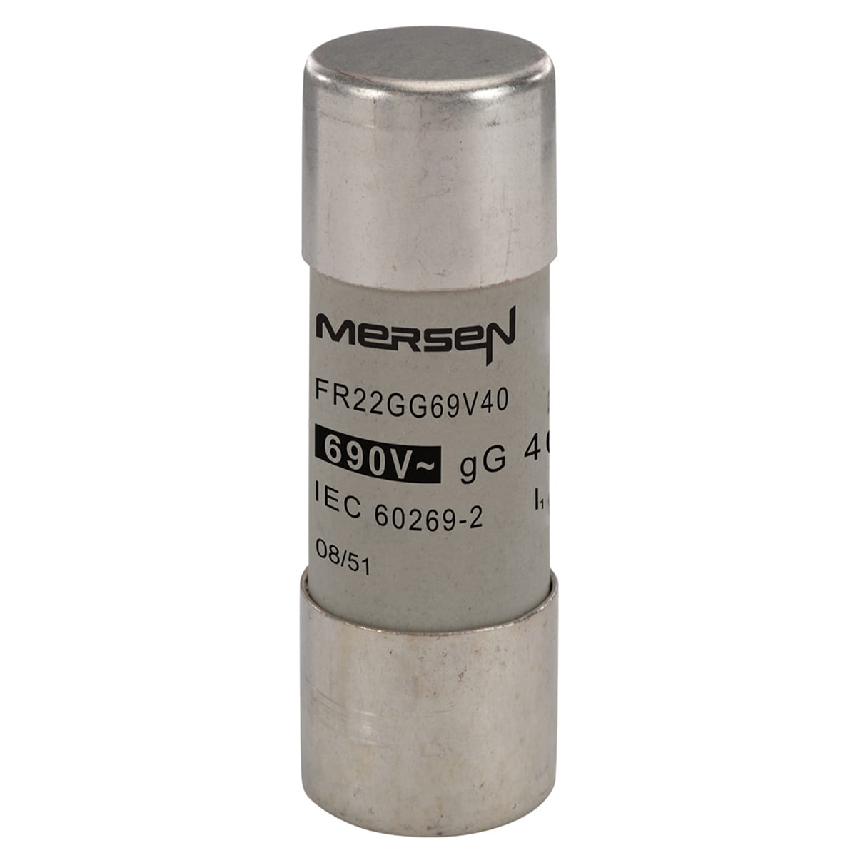 Mersen Cylindrische zekering FR 22x58 gG 40A 690V J213609