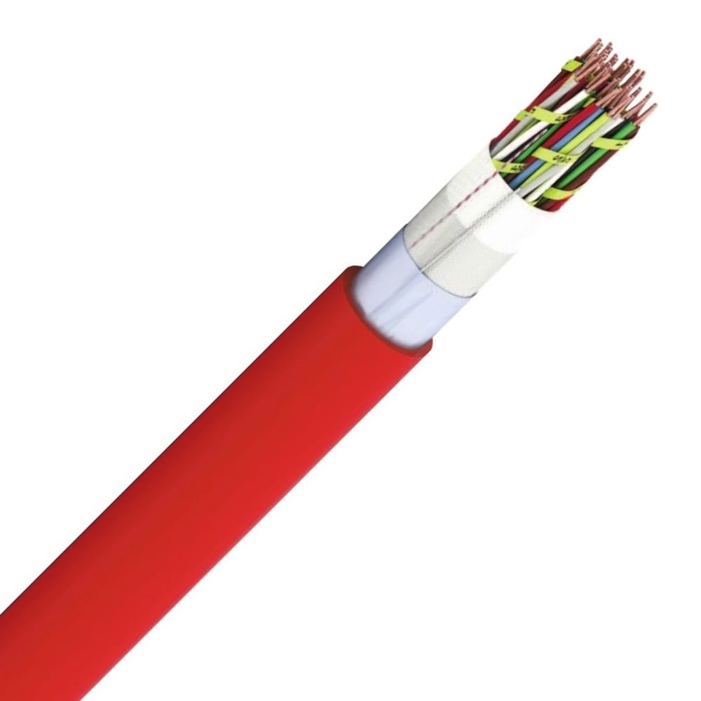 Veiligheidskabel JE-H(St)H telefonie E30 FE180 rood Brandmeldkabel 225V 2X2X0