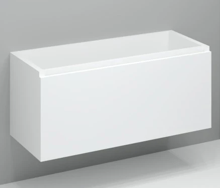 Kivu wastafelonderkast met 1 lade greeploos 1200 x 475 x 520 mm - wit KL11491