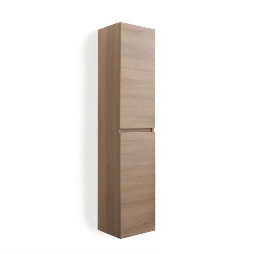 Kivu kolomkast met 2 deuren 350 x 330 x 1690 mm - smoked oak - omkeerbaar KL1267