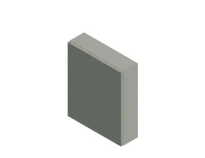 Kivu spiegelkast zonder verlichting met 1 deur links 600 x 720 x 160 mm  - wit - zonder combibox KL14101