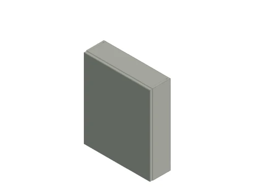 Kivu spiegelkast zonder verlichting met 1 deur links 600 x 720 x 160 mm - wit - zonder combibox KL14101
