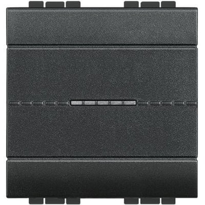 BTICINO LL - enkelp schak axiaal 10A 2 modules - antraciet L4051M2AN
