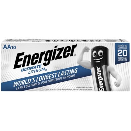 Energizer Batterij Ultimate Lithium - AA - FR06 - doos 10 stuks L91BP10