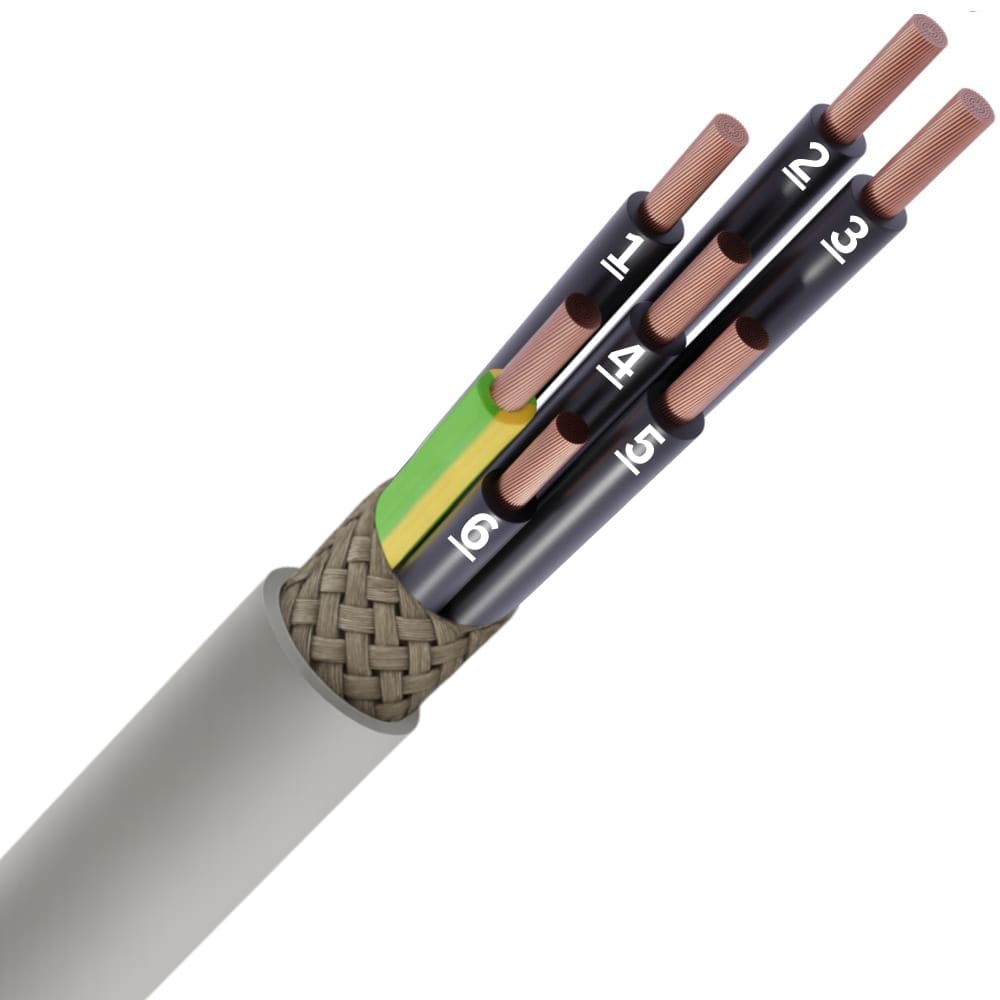 B-CABLES LIYCY PVC afgeschermd grijs genummerd Cca s3d2a3 7G0