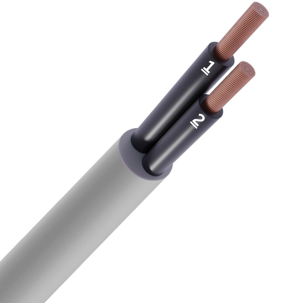 SPECIALE KABEL LIYY PVC grijs genummerd Cca s3d2a3 2X1mm² LIYY2X1-0Z-CCA B 1000
