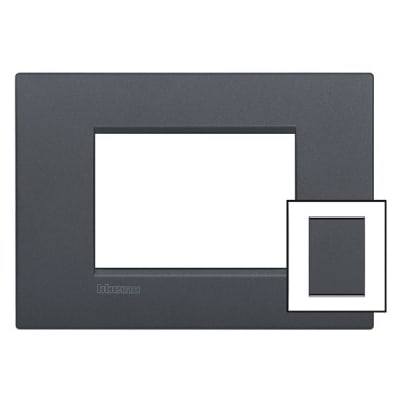 BTICINO LL-Afdekpl. Air 3+3mod antraciet LNC4826AR