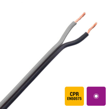 DIVERSE KABELS Luidsprekerkabel PVC zwart/grijs binnen Eca 2X0
